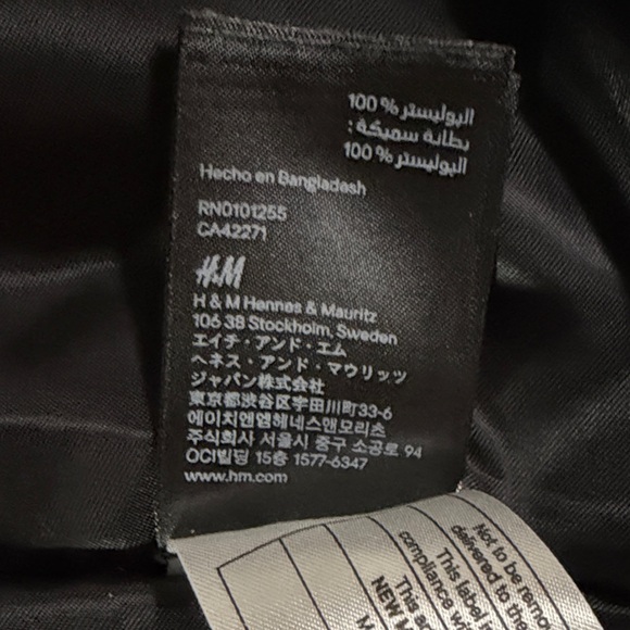 H&M Olive Quilted Bomber Jacket, Size 40R - Picture 7 of 7